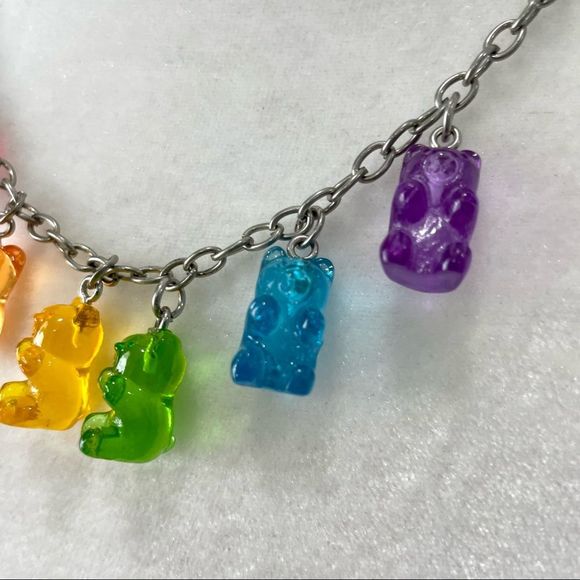 Claire's Jewelry Rainbow Gummy Bear Necklace Poshmark
